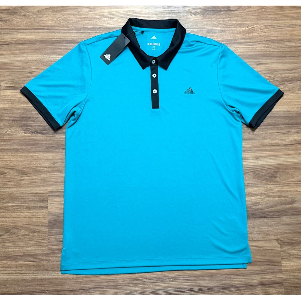 Adidas Golf Mens Pique Performance Polo Shirt Green (DN6841) Sz Large